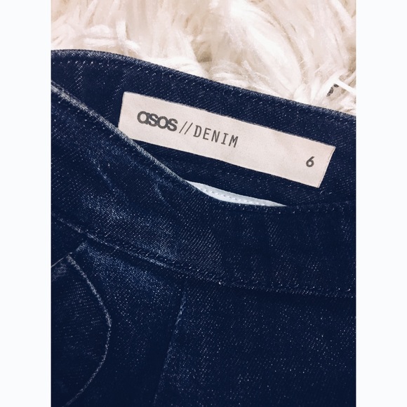 ASOS High Waisted 90’s Retro Jean Mini Skirt - Picture 3 of 6